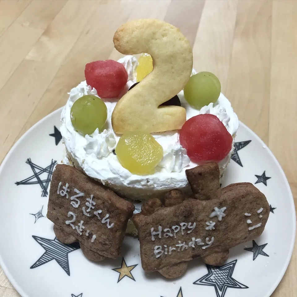 2歳お誕生日ケーキ|たにもこさん