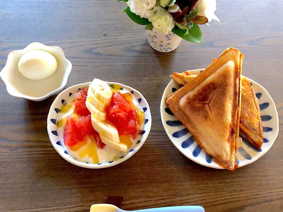 朝食　ホットサンドpizazz風|MAYUさん