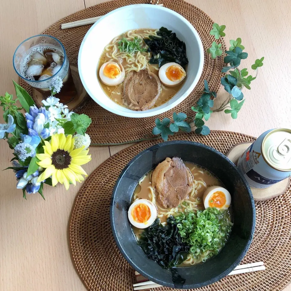 Snapdishの料理写真:8/23❤︎札幌醤油ラーメンランチ🍜❤︎|Makinsさん