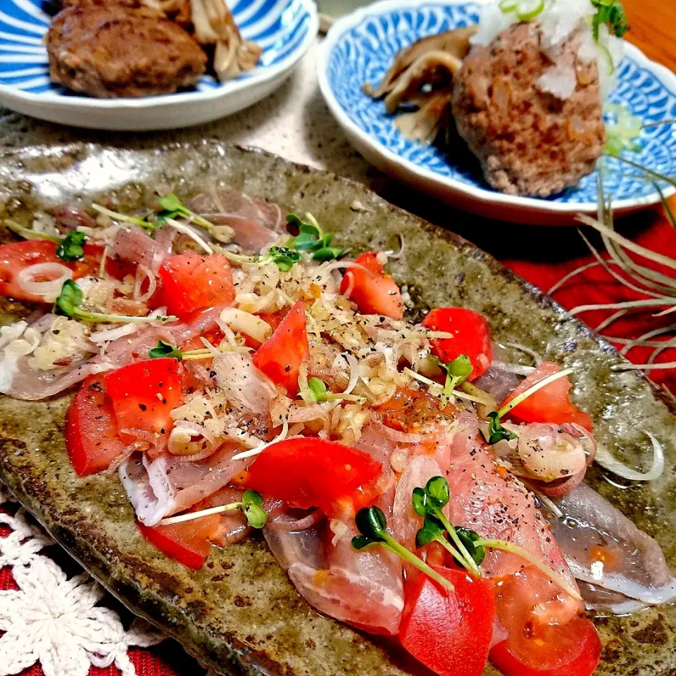 あいさんの料理 生ハムとトマトのぎっしりみょうがサラダ|とまと🍅さん