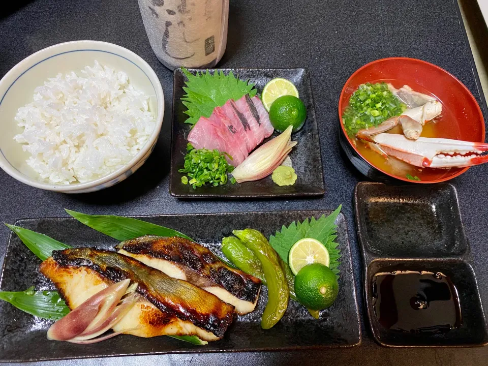 縞鯵定食|山 兼さん