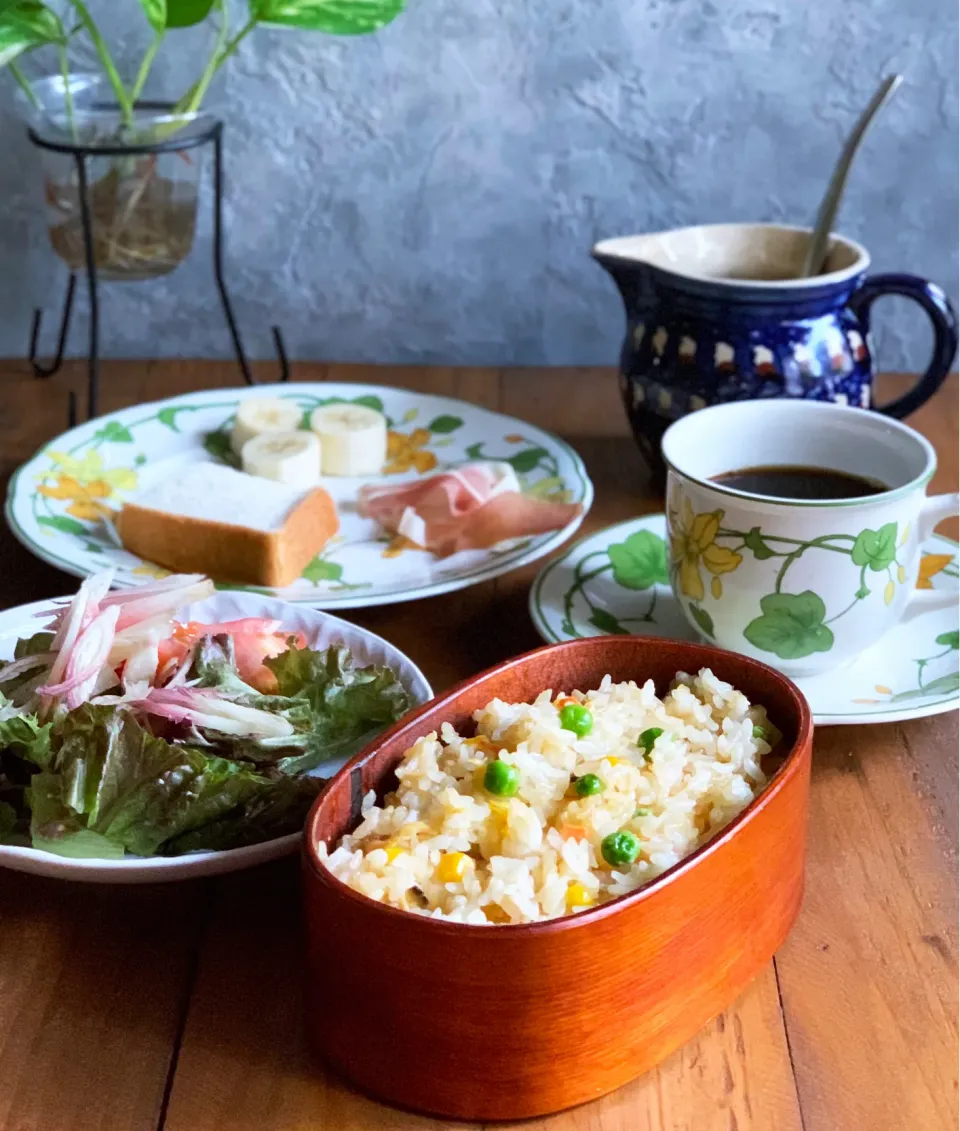 ミックスベジタブルで炒飯弁当！|豆子さん