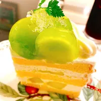 Snapdishの料理写真:マスカットのショートケーキ|Cnoさん