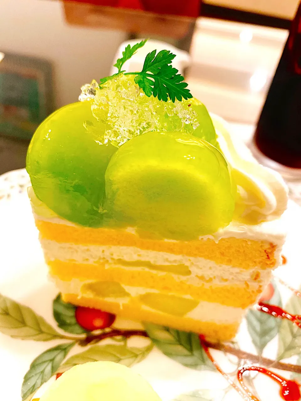 Snapdishの料理写真:マスカットのショートケーキ|Cnoさん