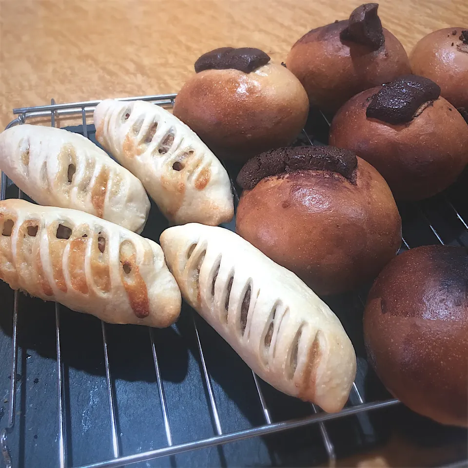 チーチクネギ味噌マヨパン　板チョコパン|佐野未起さん