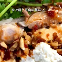 ゆで鶏と豆腐の薬味ソース|Mitoko Tamanoiさん