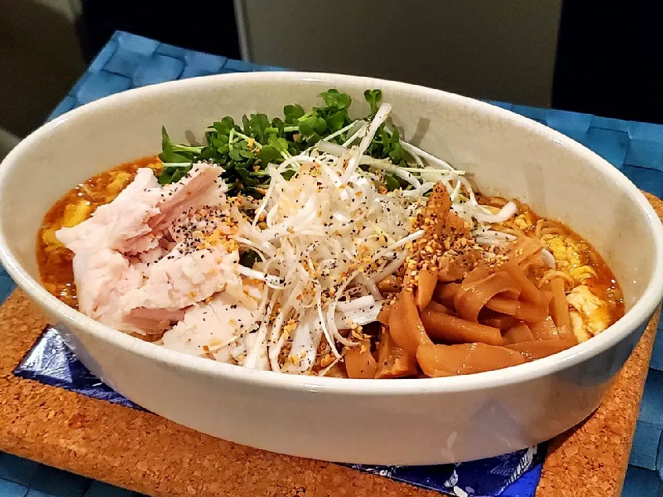 猛暑対策、スーラータンメン（酸辣湯麺）|motohiroさん