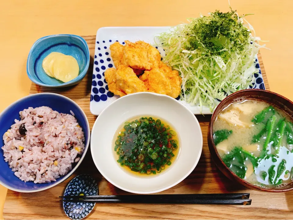 夫の夕食　　チキン南蛮　黒酢タレ添え|はなさん