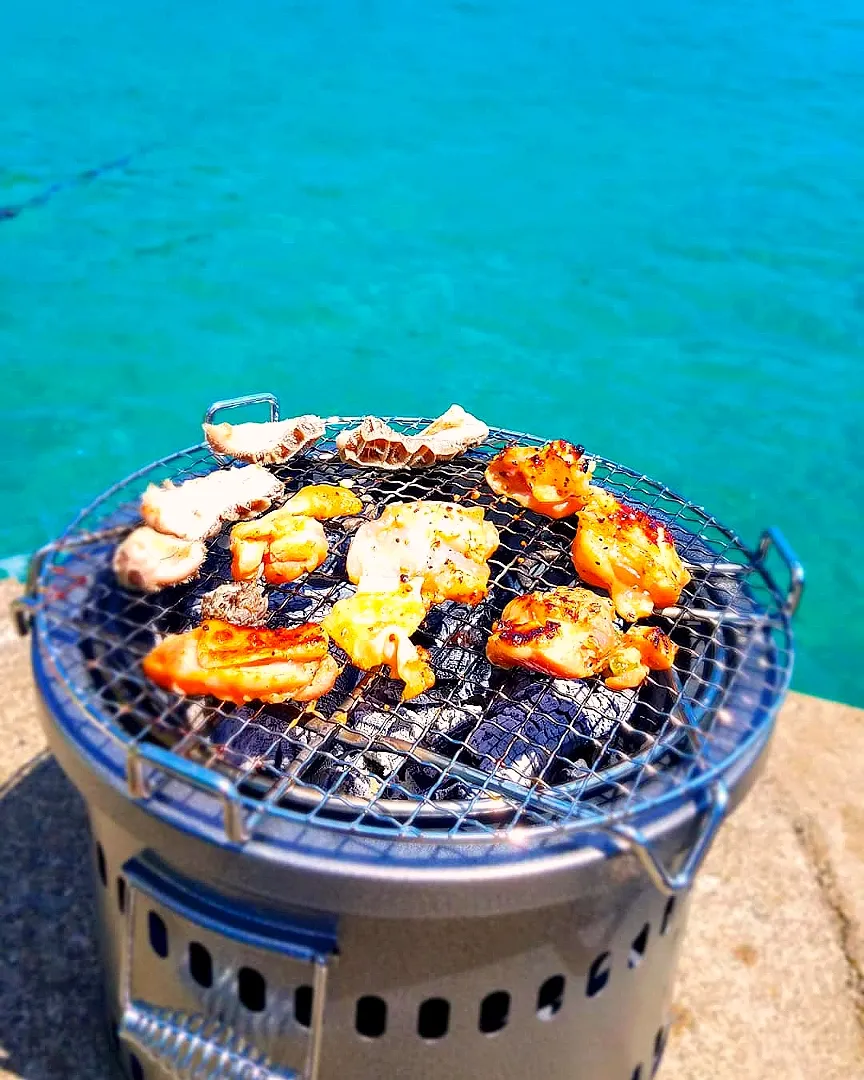 サーフィンでホルモンBBQ😋|masaki .fさん