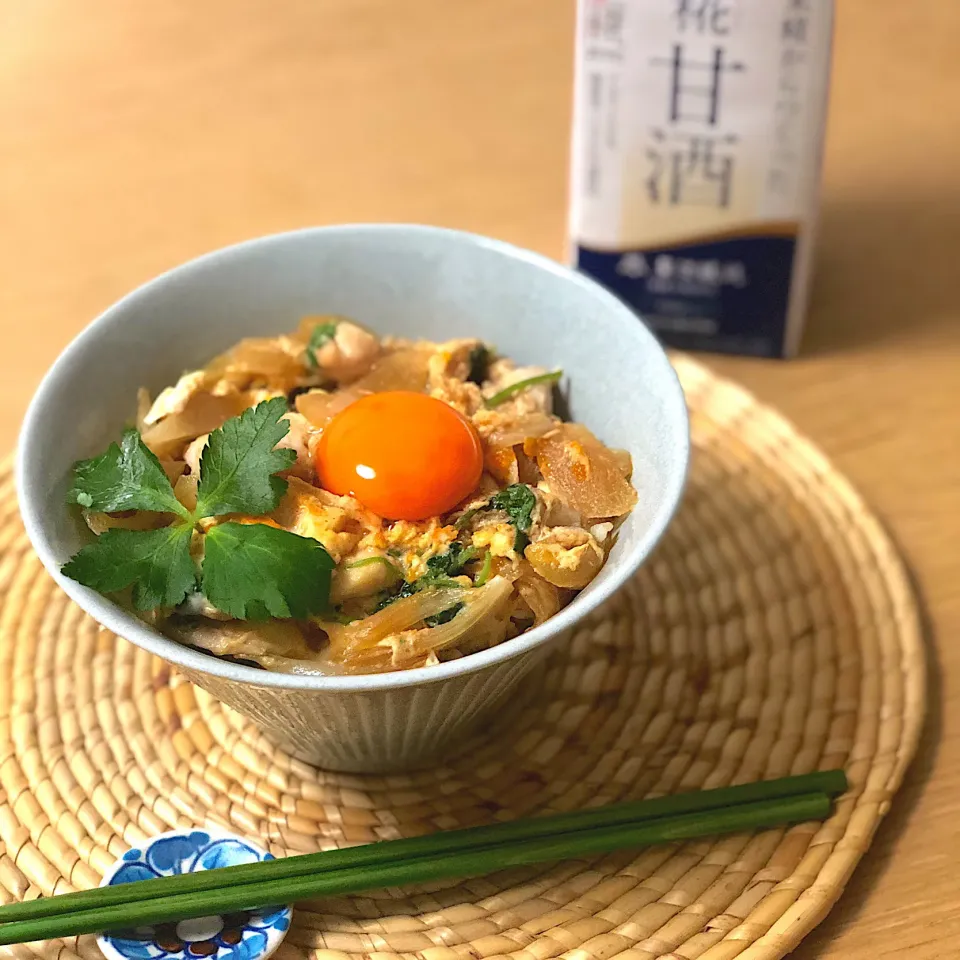 麹甘酒・幸せのダブル親子丼／Oyakodon (Japanese Chicken and Egg Rice Bowl)|angiee♡さん