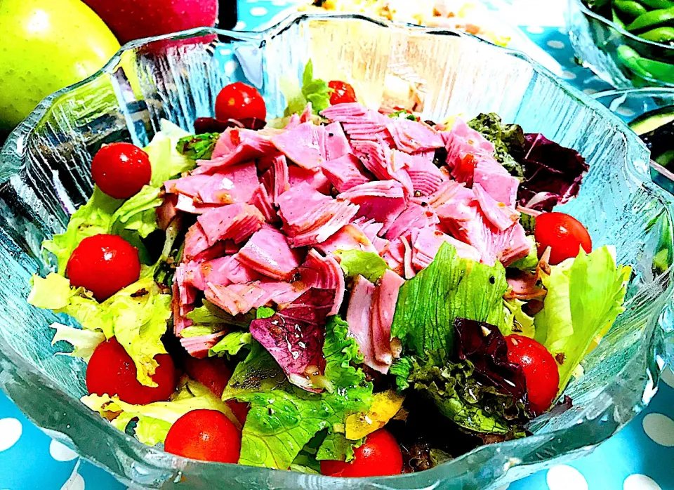 Fresh Ham & Vegetables Salad 🥗|Liezlさん