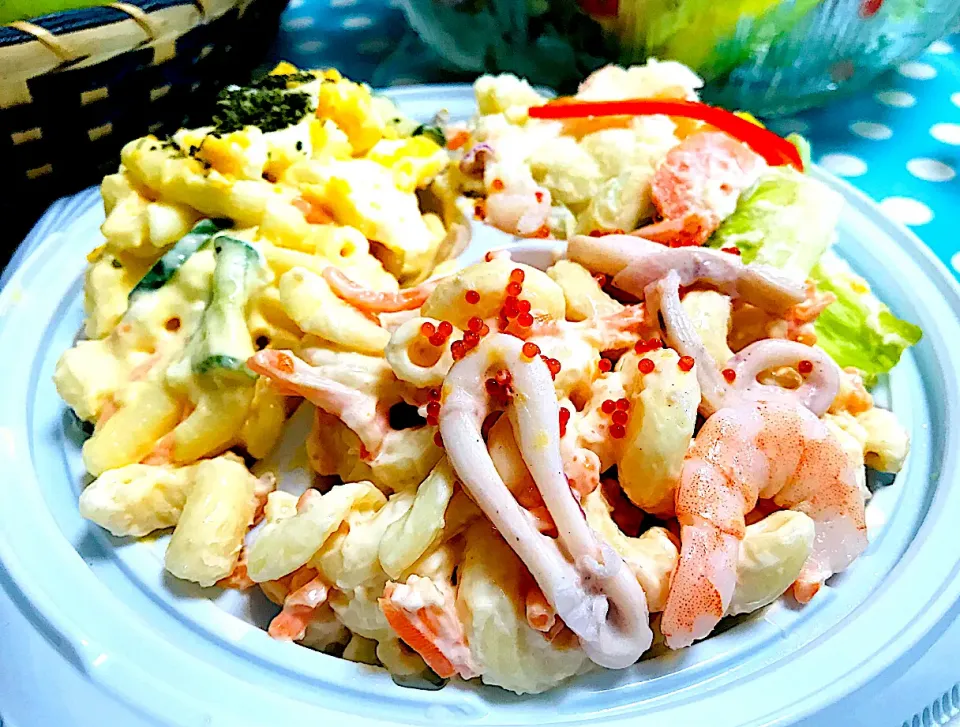 Seafood Macaroni Salad ✨😋|Liezlさん