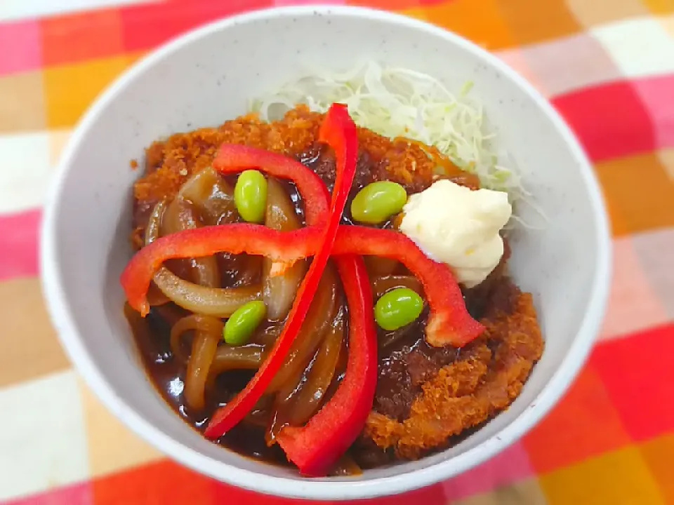 スパイシーデミかつ丼|よっしー(=^ェ^=)さん