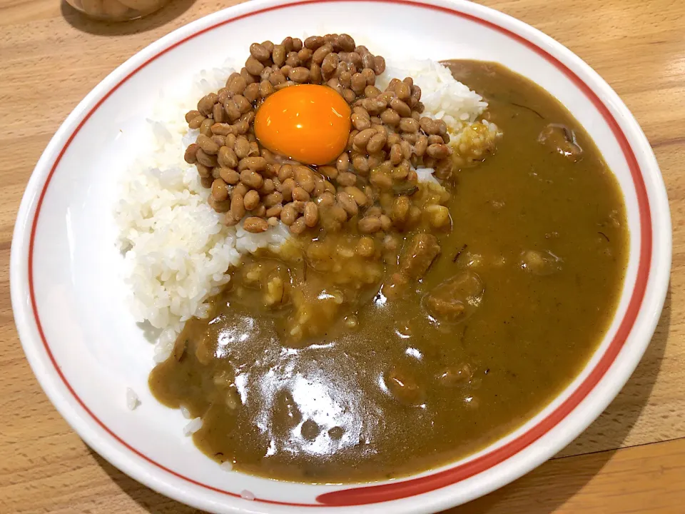 月見納豆カレー|T. Wonderさん