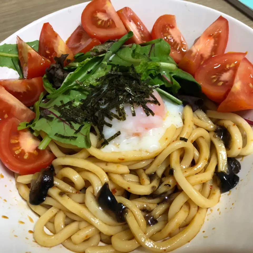 温玉のせサラダうどん|seiko Oさん