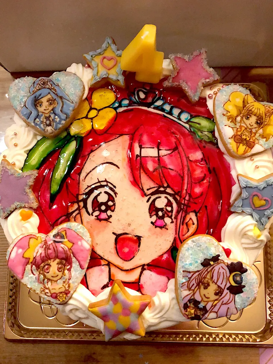 Snapdishの料理写真:プリキュアのバースデーケーキ|sen to tenさん