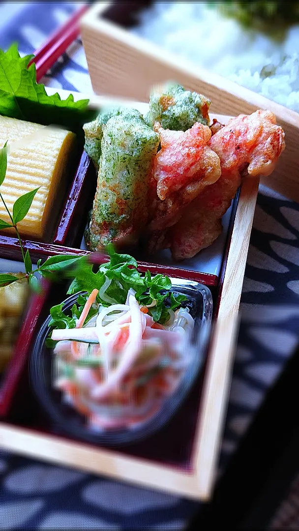 竹輪の桜エビ、磯部揚げ(お弁当)|藤田 まり子さん