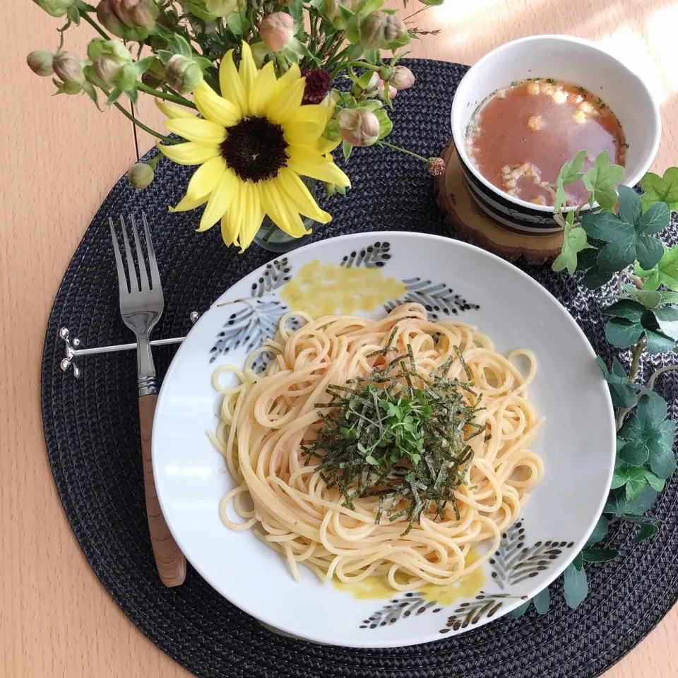 8/26❤︎娘のスパゲティランチ🍃
たらこパスタ🍝|Makinsさん