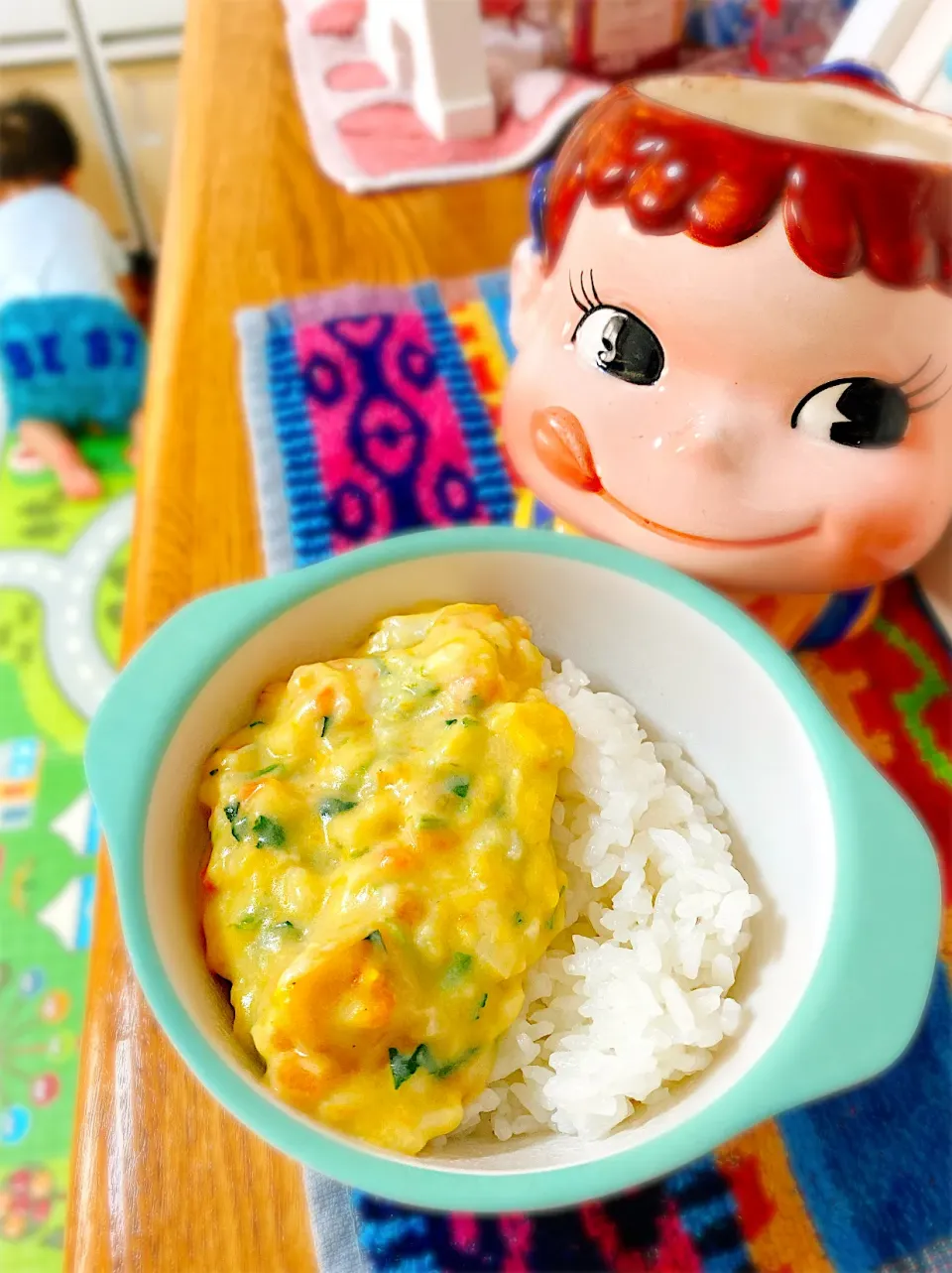 洋風丼♡お野菜たっぷりホワイトソースかけごはん。|ぽき。さん