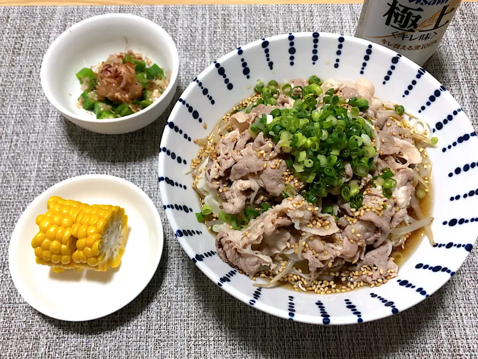 Snapdishの料理写真:冷しゃぶそうめん|はせさん