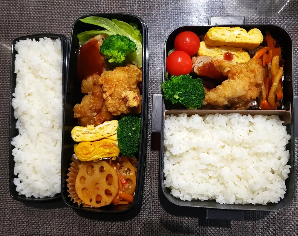 唐揚げ&ハンバーグ弁当|うるめさん