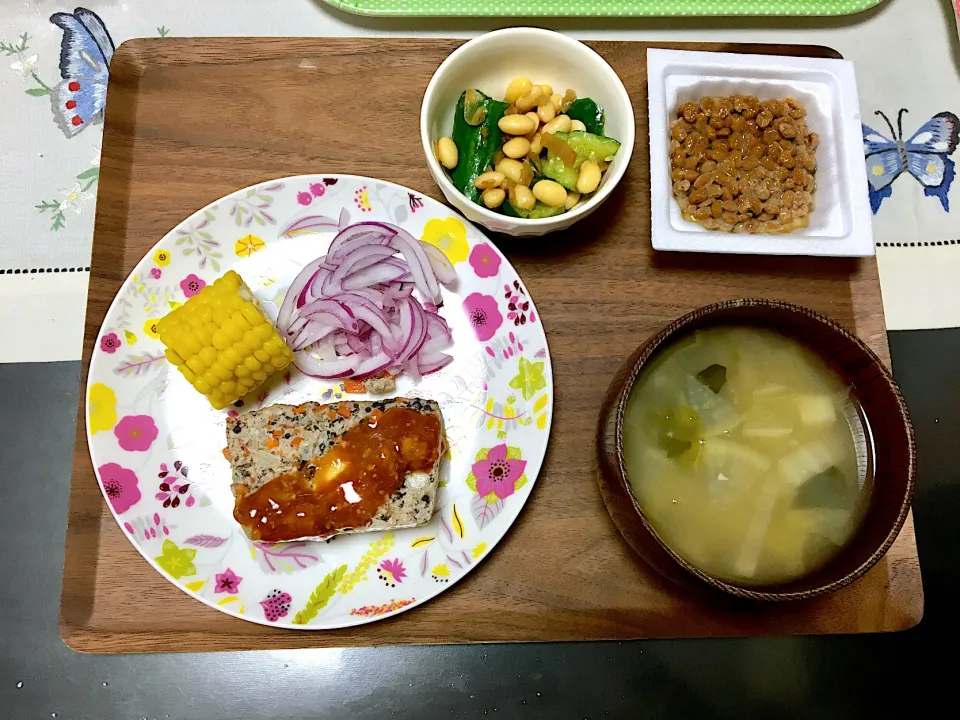 和風ミートローフ味噌ソースのご飯|みよさん