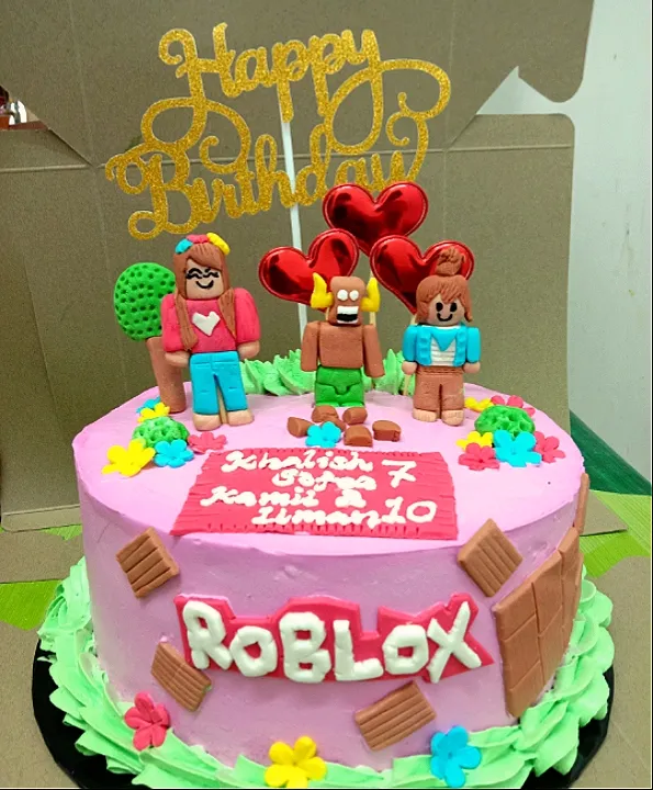 Roblox Cake for Girl ❤️|SamRoseさん