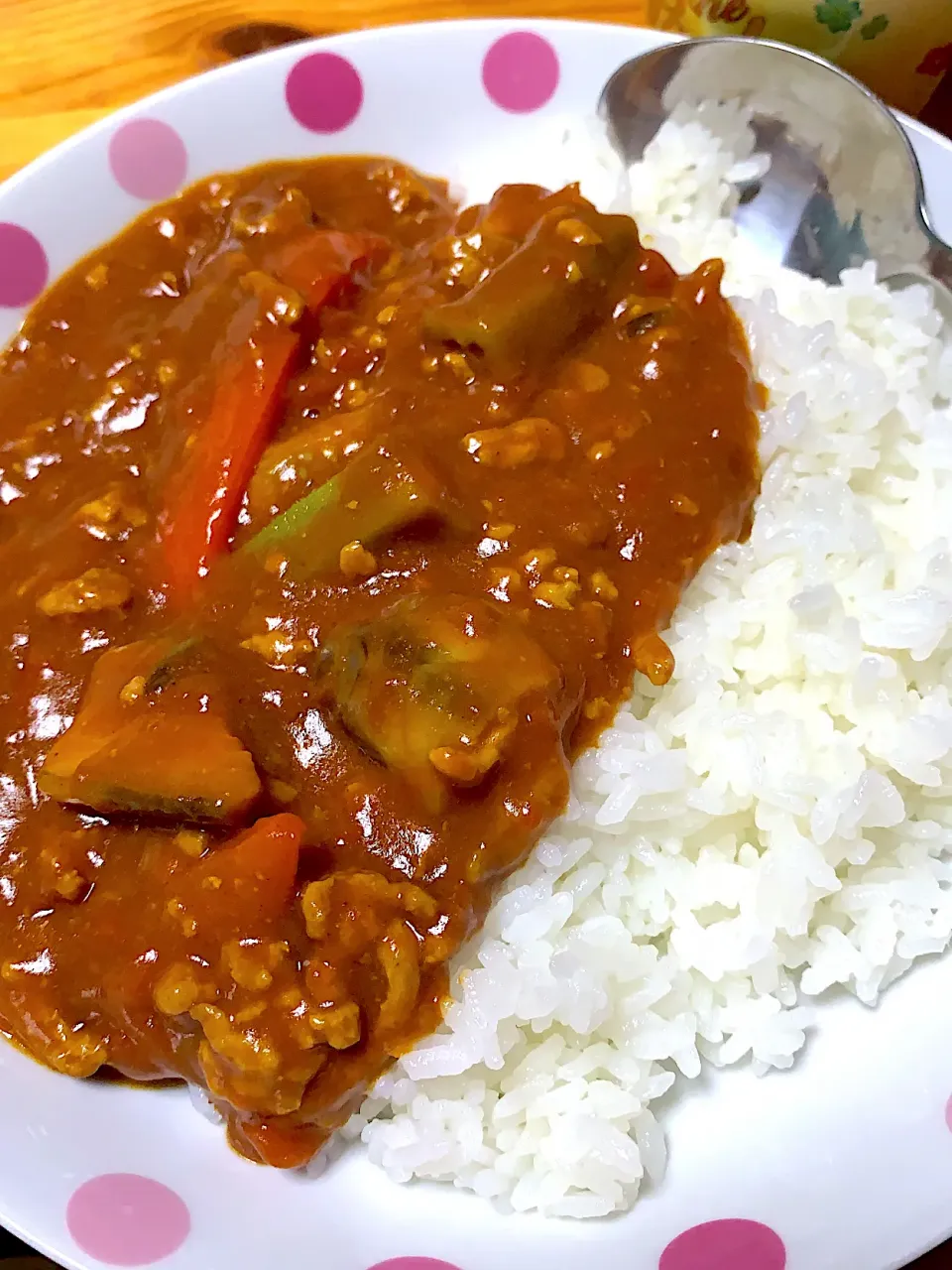 ひき肉と夏野菜のトマトカレー|kaaaaaさん