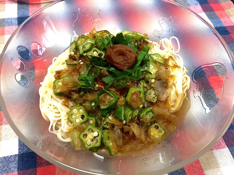 オクラとかつお節のサッパリそうめん|Misako Kojimaさん