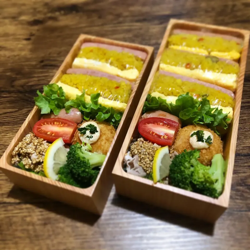 カレーピラフサンド弁当|じゅん太さん