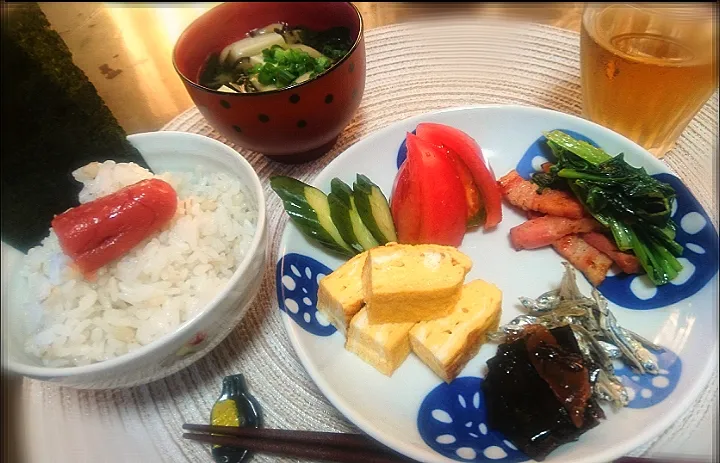 Snapdishの料理写真:休日の和朝食🌄|びせんさん