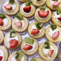 Strawberry Kiwi Mini Cheesecakes|Raquel Santiagoさん