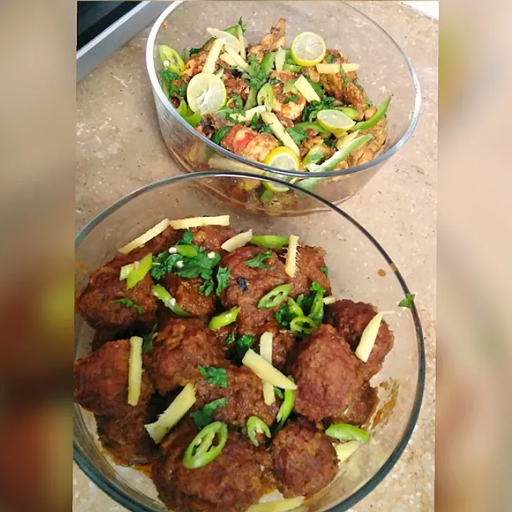 Chicken Karahi and Chicken Kofta meatballs|Ayesha Qureshiさん