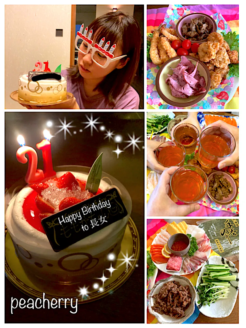 Snapdishの料理写真:今日の晩ご飯。は２日早い長女の誕生会🎂②|☆ぴ〜ちゃん☆さん