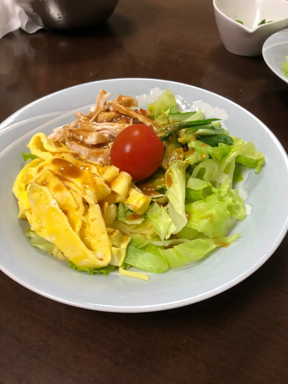 こんにゃく麺の冷やし中華|けいさんさん