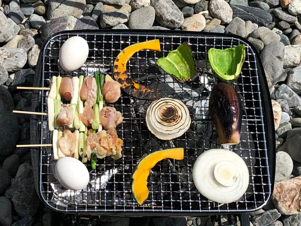 Snapdishの料理写真:夏の思い出。今日はキャンプめし|sarada.makiさん