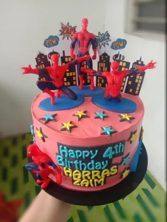 spiderman cake|SamRoseさん