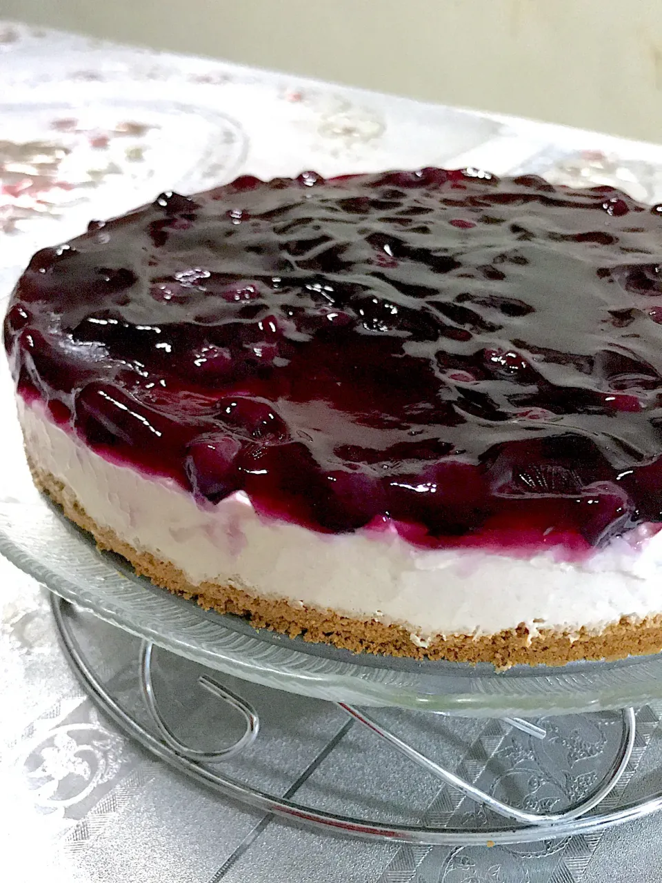 No bake Blueberry Cheesecake|The Kitchen Kittiesさん