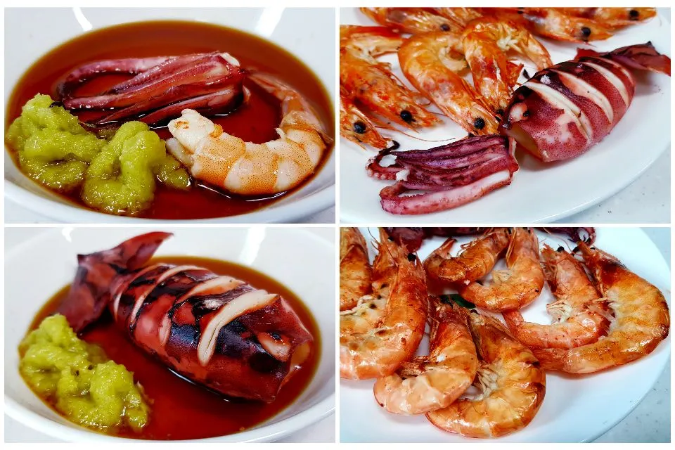 salt-grilled shrimp and squid|steven z.y.さん