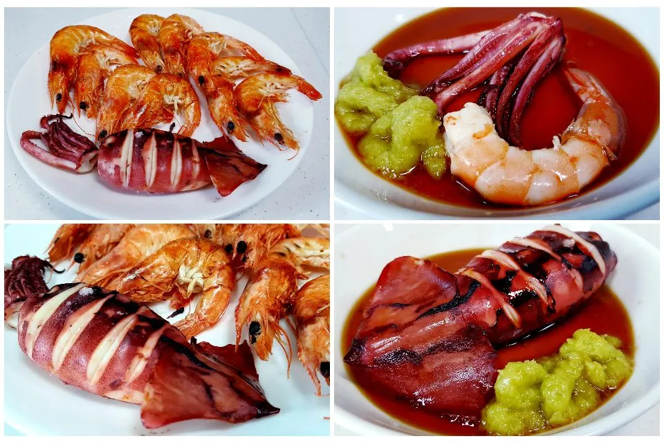 salt-grilled shrimp and squid|steven z.y.さん