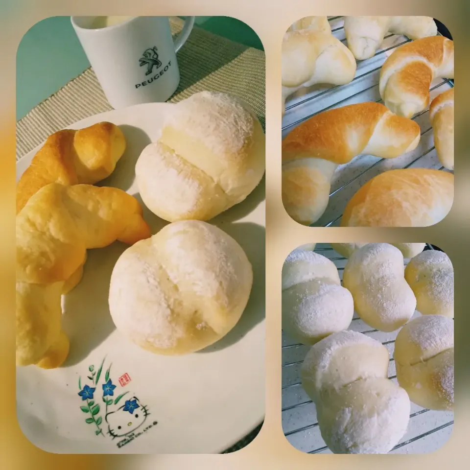 ハイジの白パンとクレセントロール❓️|かずにゃさん