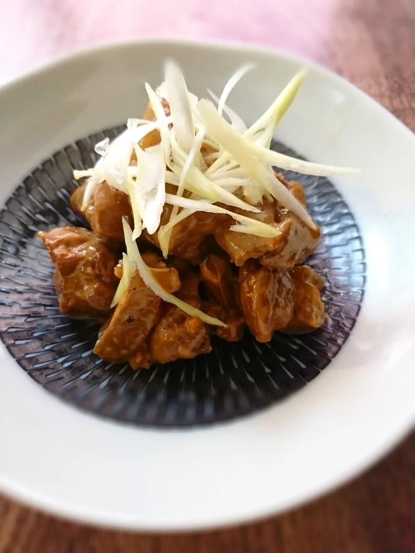 鶏レバーの甘辛煮 カラシマヨネーズ和え|とだともさん