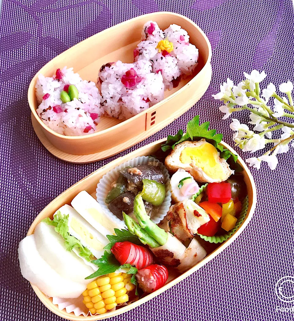 Snapdishの料理写真:《8月最後のお弁当》|ちゃべさん