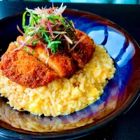 Snapdishの料理写真:卵でとじないカツ丼😋