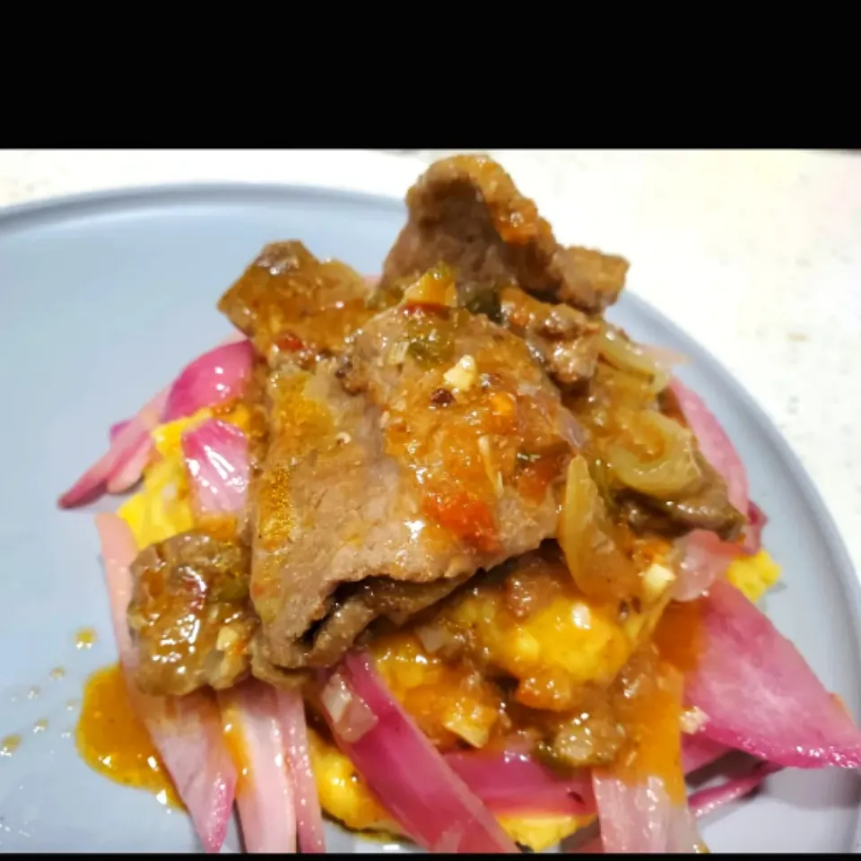 Carne Guisada con Mangu|Cynthia Luzmilda Bicycleさん