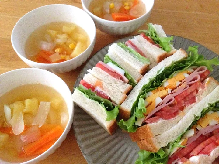 ✽サンドイッチ朝食🥪✽|＊抹茶＊さん