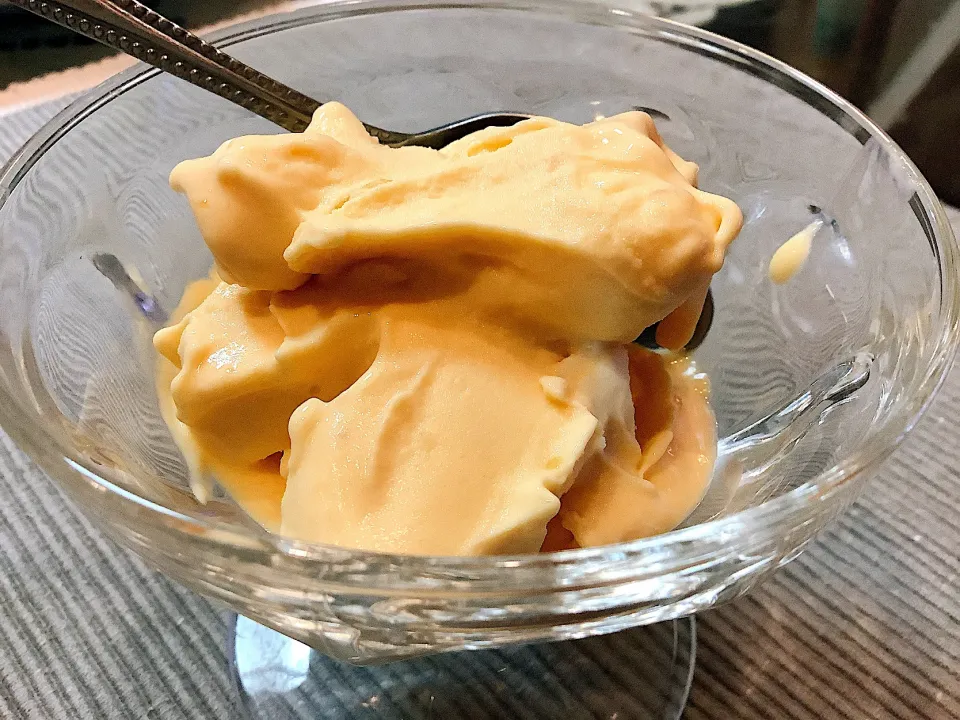 マンゴー🥭アイス🍨を作ってみた😋|アライさんさん