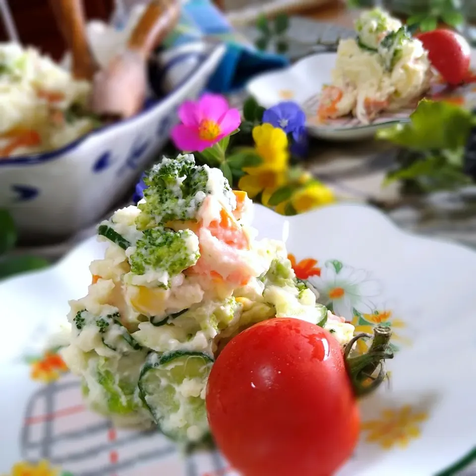 Snapdishの料理写真:花ママさんの料理 ポテトサラダ|とまと🍅さん