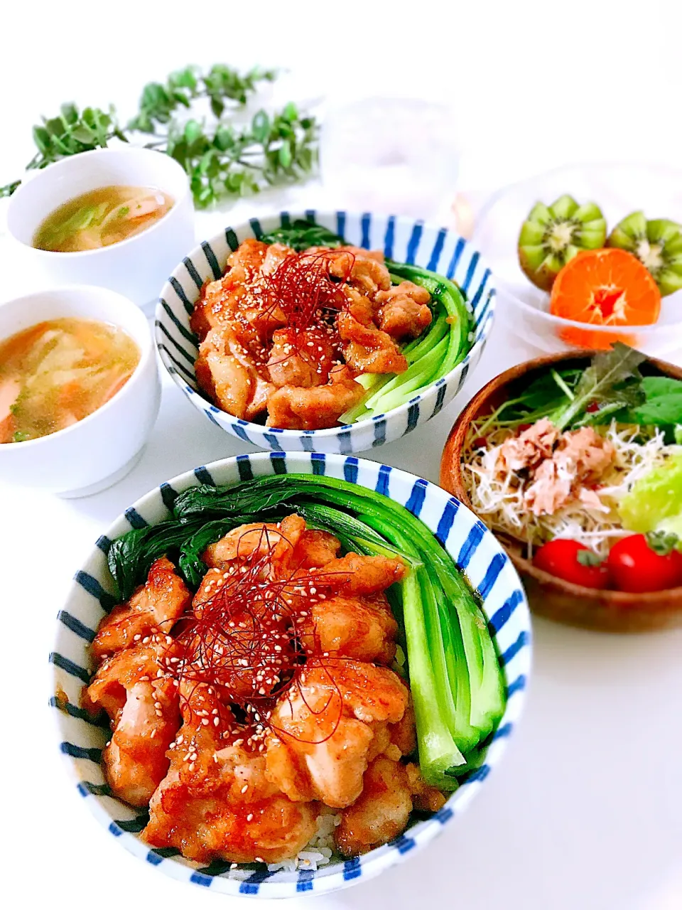 鶏玉ねぎソース丼|オーロラさん