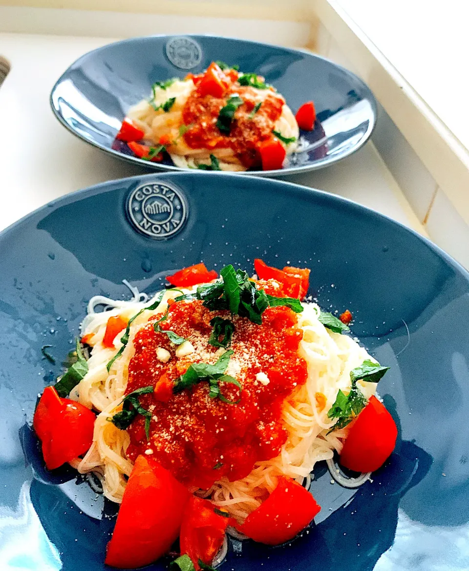 お中元の素麺で、暑い日のランチ❤️|Fumiko Aburataniさん